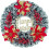 Weihnachtskranz Künstlich Elegant 38cm Rot Gold 1