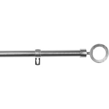 Uniwersalny Karnisz Teleskopowy Metalowy Regulowany Ozdobny Srebrny 120-210 cm