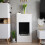 Modern White Bioethanol Fireplace Portal 5