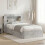 VidaXL vidaXL Bed Frame with Storage with Headboard Concrete Grey 80 x 200 cm 1