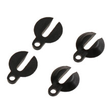 4Pcs RC Car Round LED Light Cover for 1:10 HSP RC Car Axial SCX10 & 1x Metal Straight Ladder Stairs