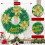 Couronne de Noël Décorative 15 pouces 38 cm Verte 2