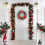 Weihnachtskranz Künstlich Elegant 38cm Rot Gold 4