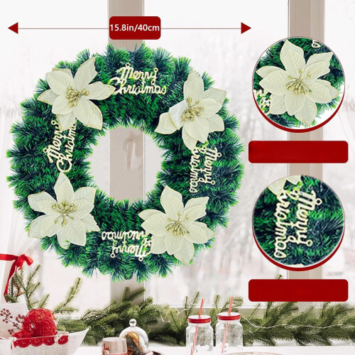 Couronne de Noël Centre de Table Élégant 38 cm 1