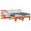 VidaXL vidaXL Bed Frame with Headboard Brown 135 x 190 cm Solid Pine Wood 4