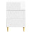 VidaXL vidaXL Bedside Table High Gloss White 43 x 39.5 x 66.5 cm 3