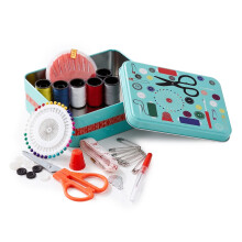 GEEZY Sewing Kit in Metal Box Portable Travel for Home Repairs, DIY Projects & Mending