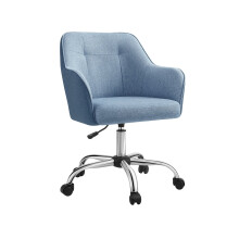Height-Adjustable Office Chair - Steel Frame - Misty Blue - Ergonomic Design