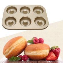 Antihaftbeschichtete Donut Form 1 StüCk Donut Back Blech Aus Kohlenstoff Stahl Donut Form Donut Back Form Beutel Form 6 Donuts