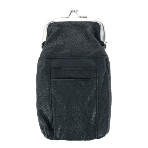 CTM Women's Leather Cigarette Case with Lighter Pocket