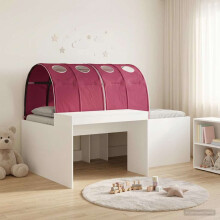 vidaXL Bed with Tunnel 4 pcs Artisian Oak and Red Engineered Wood