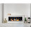 90cm White Bioethanol Wall Fireplace 2