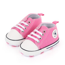 (13, 7-12months) New Baby Shoes Boys Girls Classic Canvas Casual Sneakers Spring Newborn First Walker Toddler Soft Sole Non-Slip Walking