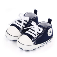 (15, 7-12months) New Baby Shoes Boys Girls Classic Canvas Casual Sneakers Spring Newborn First Walker Toddler Soft Sole Non-Slip Walking