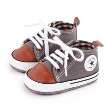(19, 0-6months) New Baby Shoes Boys Girls Classic Canvas Casual Sneakers Spring Newborn First Walker Toddler Soft Sole Non-Slip Walking
