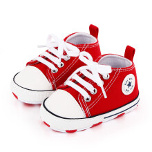 (14, 7-12months) New Baby Shoes Boys Girls Classic Canvas Casual Sneakers Spring Newborn First Walker Toddler Soft Sole Non-Slip Walking