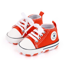 (12, 7-12months) New Baby Shoes Boys Girls Classic Canvas Casual Sneakers Spring Newborn First Walker Toddler Soft Sole Non-Slip Walking