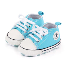 (7, 7-12months) New Baby Shoes Boys Girls Classic Canvas Casual Sneakers Spring Newborn First Walker Toddler Soft Sole Non-Slip Walking