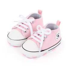 (2, 0-6months) New Baby Shoes Boys Girls Classic Canvas Casual Sneakers Spring Newborn First Walker Toddler Soft Sole Non-Slip Walking