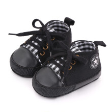 (5, 7-12months) New Baby Shoes Boys Girls Classic Canvas Casual Sneakers Spring Newborn First Walker Toddler Soft Sole Non-Slip Walking