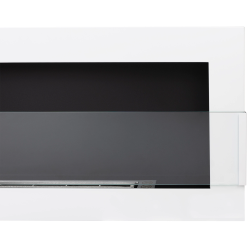90cm White Bioethanol Wall Fireplace 2