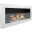 90cm White Bioethanol Wall Fireplace 1