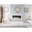 90cm White Bioethanol Wall Fireplace 10