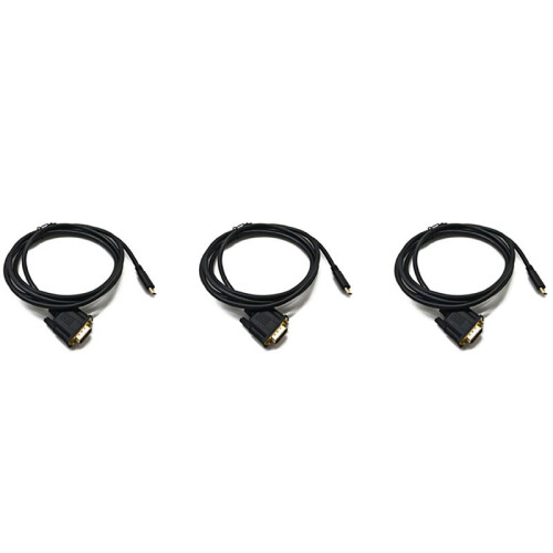 3X Câble USB C Vers VGA 5,9 Pieds/1,8 M, Câble USB de Type C Vers VGA, Adapté Aux Périphériques USB 3.1, Adapté à , Etc.