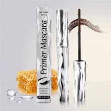 (1 Piece) Brown Lash Primer Mascara Waterproof Smudge Proof Curling Length Boost Daily Eye Makeup 3.5ml