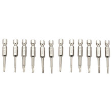 12Pcs S2 Steel Triangular Screw Bits Magnetic Screwdriver Bit Anti Slip Triangle Screw 1.8/2/2.3/2.5/2.7/3 mm