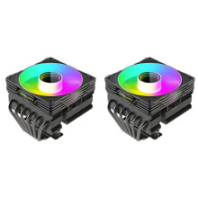 2X COOLMOON T600 Refroidisseur de CPU Six Tubes de Cuivre Radiateur Contrôle de Température de Bureau Haute Performance Ventilateur à Pression Bas