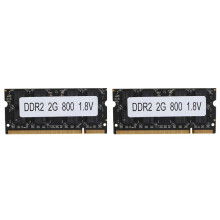 2X DDR2 2 GB Laptop Ram 800 MHz PC2 6400 SODIMM 1,8 V 200 Pins für für Laptop Speicher