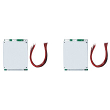 2X Carte de Protection 16S 60V 35A Li-Ion Lithium 18650 Batterie BMS Carte de Protection avec Onduleur D'énergie UPS pour Batterie