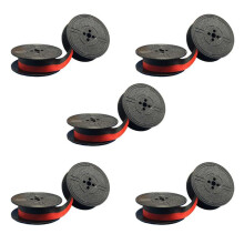 5 Packung Schreibmaschinen Farbband Doppel Spule Schreibmaschinen Farbband Rot und Schwarz Doppelspule Ersatzpackung für Die Meisten Schreibmaschinen