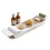 GEEZY GEEZY Extendable Bath Rack Tray Over Bath Bridge Caddy Bathtub Board Shelf 55-78cm 2