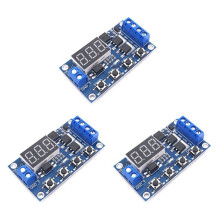 3X Trigger Cycle Timing Delay Circuit Double MOS Tube Control Board Instead of Relay Module 12 24V Circuit Board
