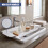 GEEZY GEEZY Extendable Bath Rack Tray Over Bath Bridge Caddy Bathtub Board Shelf 55-78cm 7