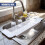 GEEZY GEEZY Extendable Bath Rack Tray Over Bath Bridge Caddy Bathtub Board Shelf 55-78cm 6