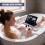 GEEZY GEEZY Extendable Bath Rack Tray Over Bath Bridge Caddy Bathtub Board Shelf 55-78cm 8