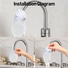 Sac en Coton pour Filtre de Robinet, 50 Pièces de Sac Filtre pour Robinet pour Filtrer L'Eau Du Robinet, Sac Filtre en Coton pour Robinet, Évier de