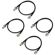 Câble D'Extension D'Antenne de Microphone Sans Fil de 2 Pieds avec Connecteur BNC, Lot de 4 pour Systèmes de Montage en Rack