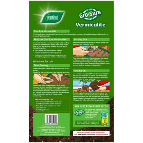 Westland Westland Gro-Sure Vermiculite 10L Moisture Retaining Growing Medium 1