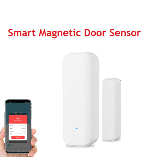 2X  Magnetic Door Sensor Zigbee Door Sensor for Home Security Wireless Contact Sensor Programmable with  Life 2
