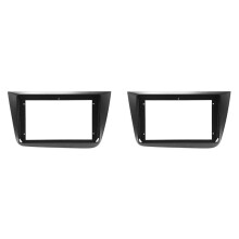 2X Car Radio Fascia for Altea 2004-2015 DVD Stereo Frame Plate Adapter Mounting Dash Installation Bezel Trim Kit