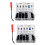 200Pc Plastic Rivets Fastener  Bumper Push Clips W / Removal Tool for 1