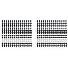 360 Push Pin Rivets Car Door Trim Panel Clips Bumper Grille Mud Flaps Fastener Retainer Kit for Accord CR-V