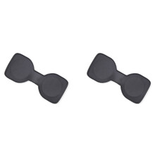 2X for 2023-2024 Car Center Console Cup Coaster Cup Holder Insert Accessories TPE Black