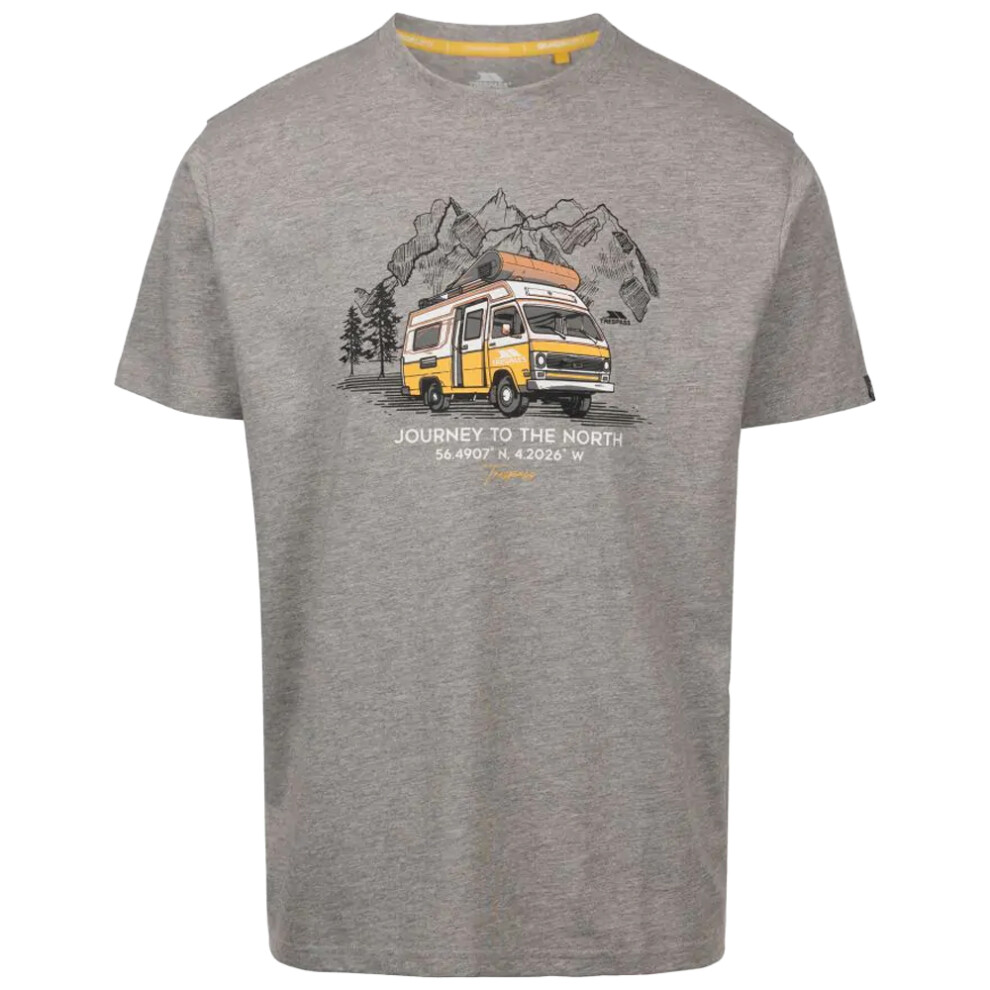 Trespass (L, Grey Marl) Mens Tokso T-Shirt
