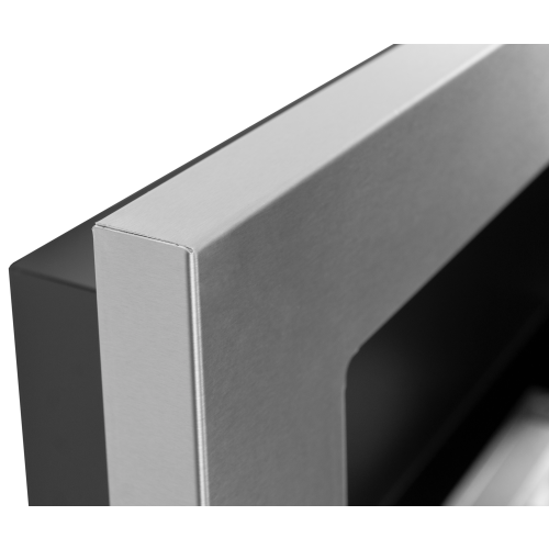 65cm Inox Bioethanol Wall Fireplace 1