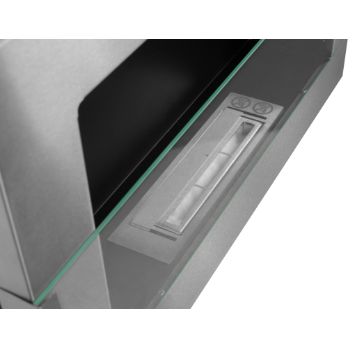 65cm Inox Bioethanol Wall Fireplace 2